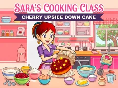 Juego Sara’s Cooking Class: Cherry Upside Down Cake en línea