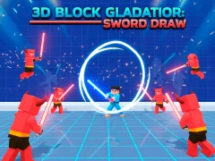 Juego 3D Block Gladiator: Sword Draw en línea