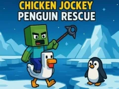 Juego Chicken Jockey: Penguin Rescue en línea