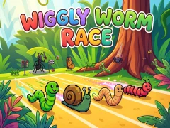 Juego Wiggly Worm Race en línea