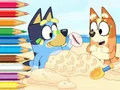 Juego Coloring Book: Bluey On The Beach en línea