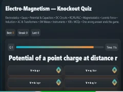 Juego Electro-Magnetism - Knockout Quiz en línea