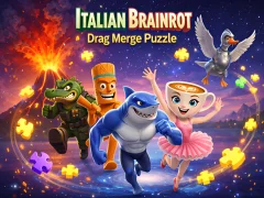 Juego Italian Brainrot Drag Merge Puzzle en línea