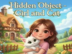 Juego Hidden Object - Girl and Cat en línea