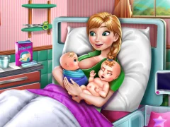 Juego Ice Princess Twins Birth en línea