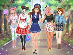 Juego High School Anime Dress Up en línea