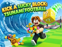 Juego Kick a Lucky Block: Tsunami Football en línea
