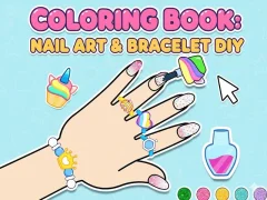 Juego Coloring Book: Nail Art & Bracelet Diy en línea