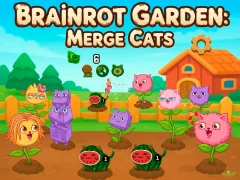 Juego Brainrot Garden. Merge Cats en línea