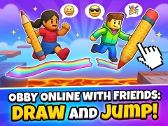 Juego Obby online with friends: Draw and Jump! en línea