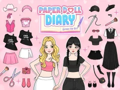 Juego Paper Doll Diary: Dress Up DIY en línea