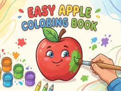 Juego Easy Apple Coloring Book en línea