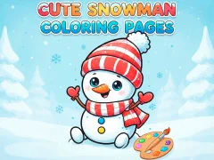 Juego Cute Snowman Coloring Pages en línea