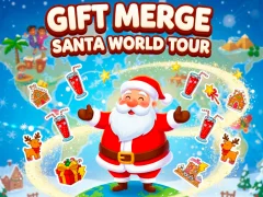 Juego Gift Merge Santa World Tour en línea