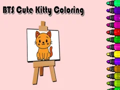 Juego BTS Cute Kitty Coloring en línea
