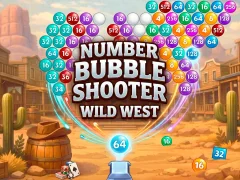 Juego Number Bubble Shooter Wild West en línea