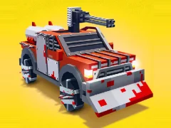 Juego Zombie Derby Blocky Roads en línea