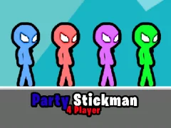 Juego Party Stickman 4 Player en línea