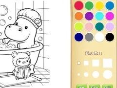 Juego Cozy Friends Coloring Book for Kids en línea