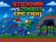 Juego Stickman vs Zombies: Epic Fight en línea