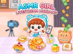 Juego ASMR Girl: Livestream Mukbang en línea