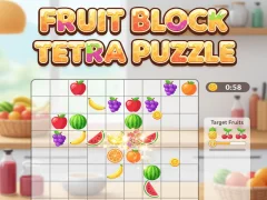 Juego Fruit Block Tetra Puzzle en línea