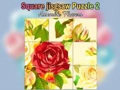 Juego Square jigsaw Puzzle 2  Assemble Flowers en línea