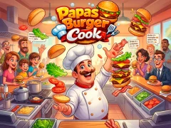 Juego Papas Burger Cook en línea