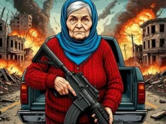 Juego Grandma with machine-gun: Apocalypsis en línea