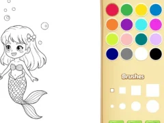 Juego Mermaid Coloring Book For Kids en línea