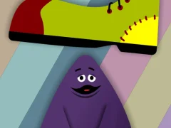 Juego Grimace vs giant clown shoes en línea