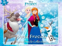 Juego Anna Frozen Jigsaw Puzzle Collection en línea