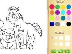 Juego Farm Animals Coloring Book for Kids en línea