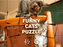 Juego Funny Cats Puzzle en línea