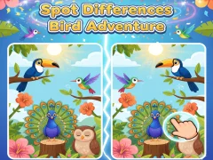 Juego Spot Differences Bird Adventure en línea