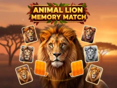 Juego Animal Lion Memory Match en línea