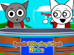 Juego Sprunki: Talking Gray & Wenda News en línea