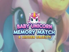 Juego Baby Unicorn Memory Match & Hidden Objects en línea