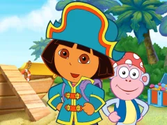 Juego Dora The explorer Dora's Pirate Boat Treasure Hunt en línea