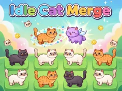 Juego Idlle Cat Merge en línea