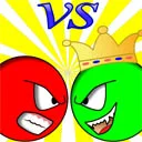 Juego Red ball vs green king en línea