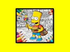 Juego Back To School Simpsons Coloring Book en línea
