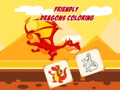 Juego Friendly Dragons Coloring en línea