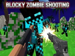 Juego Blocky Zombie Shooting en línea