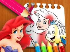 Juego The Little Mermaid Coloring Book en línea