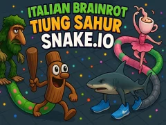 Juego Italian Brainrot Tung Sahur Snake.io en línea