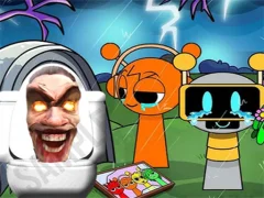 Juego Sprunki Castle Panic Skibidi Toilet en línea