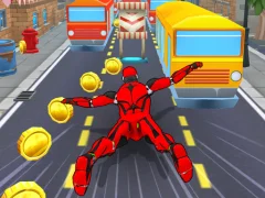 Juego Subway Run Superhero Robot en línea