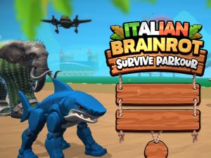 Juego Brainrot italiano sobrevive a Parkour en línea