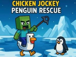 Juego Chicken Jockey: rescate de pingüinos en línea